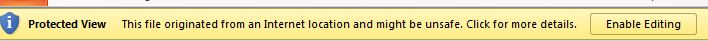 Enable editing